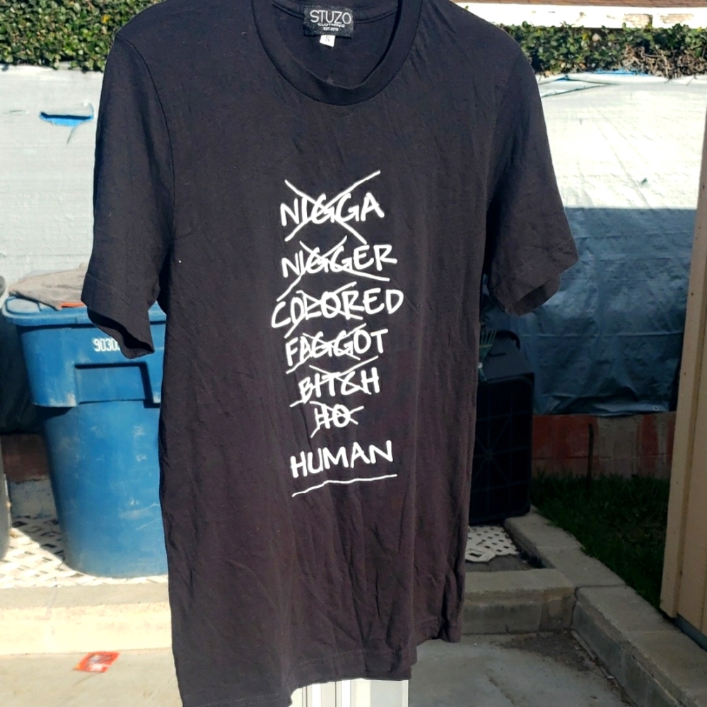 Stuzo Black Human Statement T-Shirt